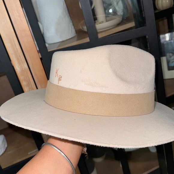 Teressa Foglia x Curateur western cowboy hat beige sand wide brim wool felt boho - Picture 9 of 12